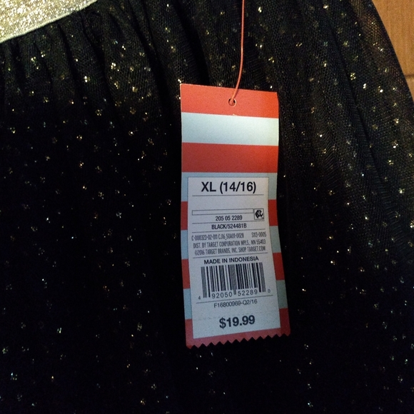 Cat & Jack black Maxi sparkle skirt - Picture 4 of 7